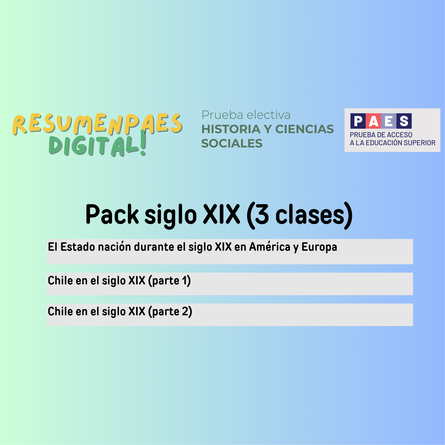 Pack siglo XIX
