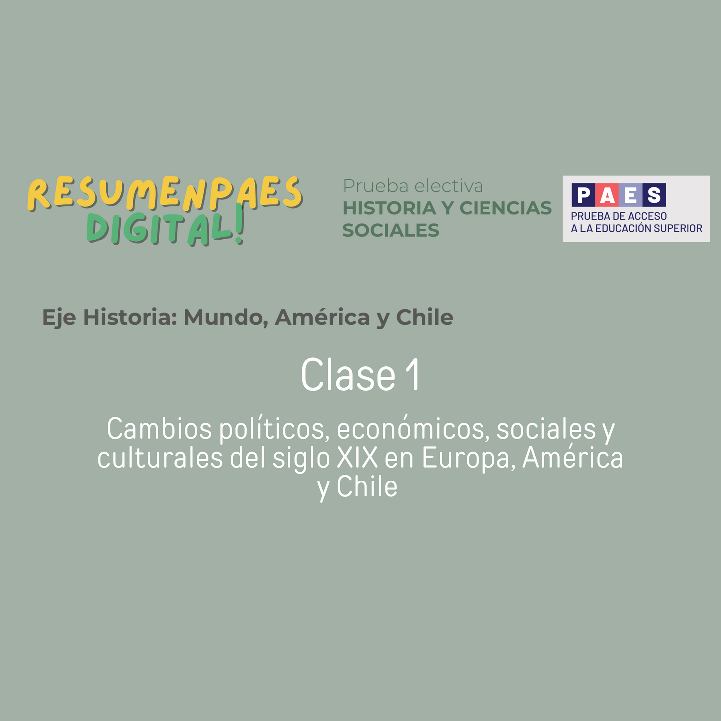 Eje Historia: Clase 1