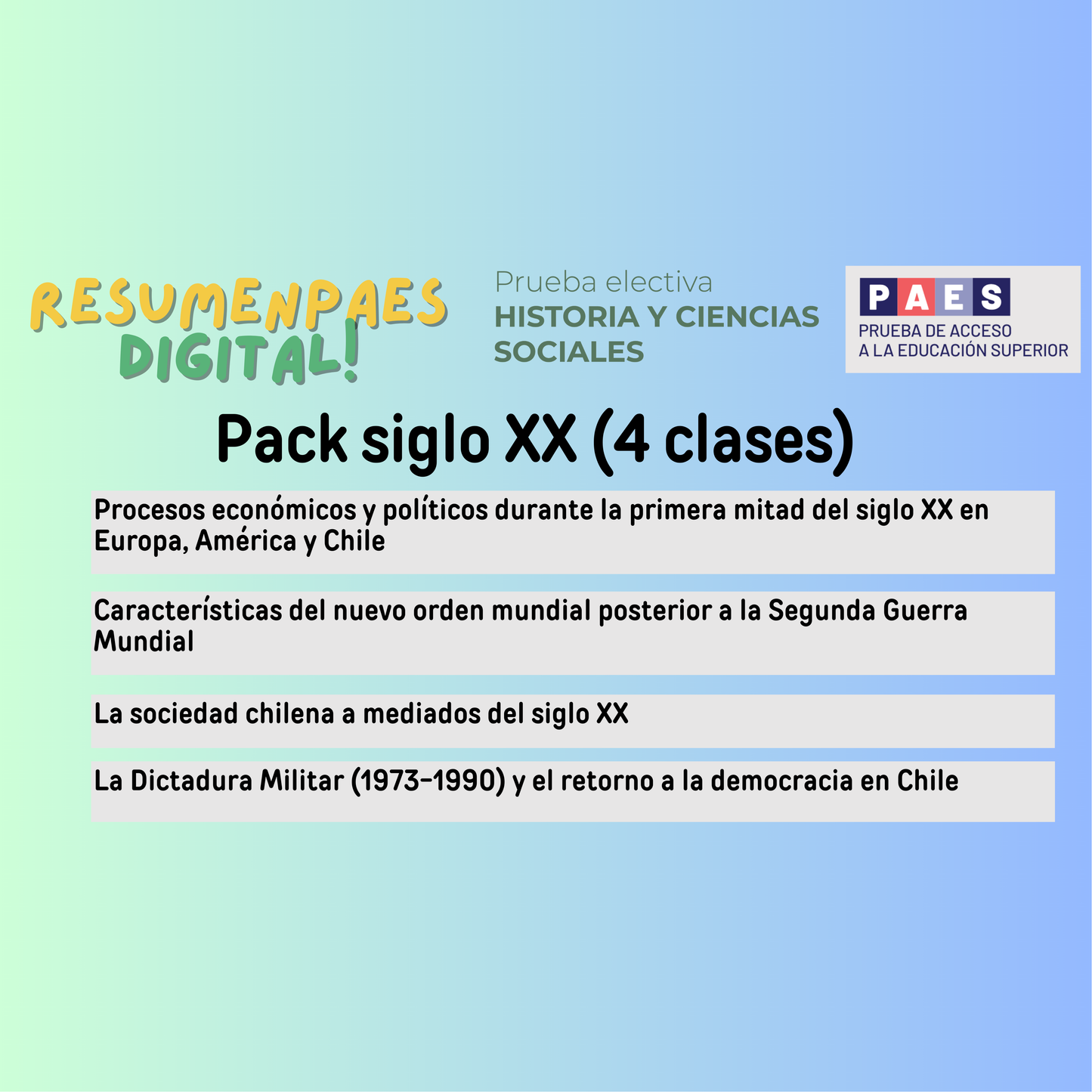 Pack siglo XX