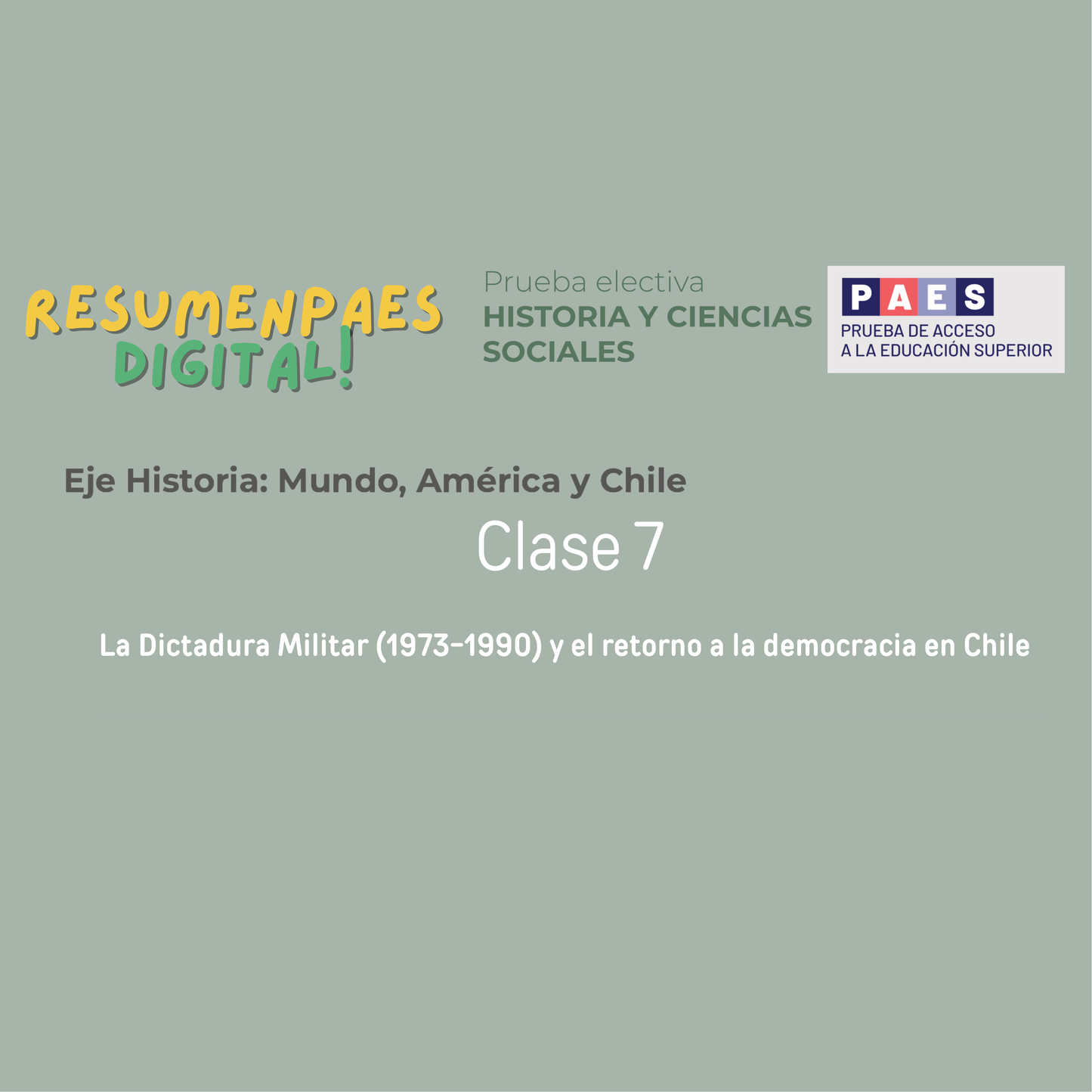 Eje Historia: Clase 7