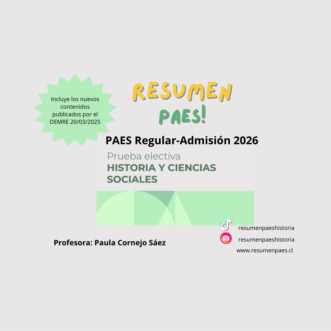 Resumen Digital. ACTUALIZADO PAES REGULAR